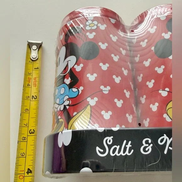Disney Mickey and Minnie Mouse Salt & Pepper Shakers - Red and Black - Picture 3 of 5